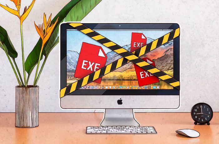 EXE files can pose a risk not only in Windows, but in macOS too